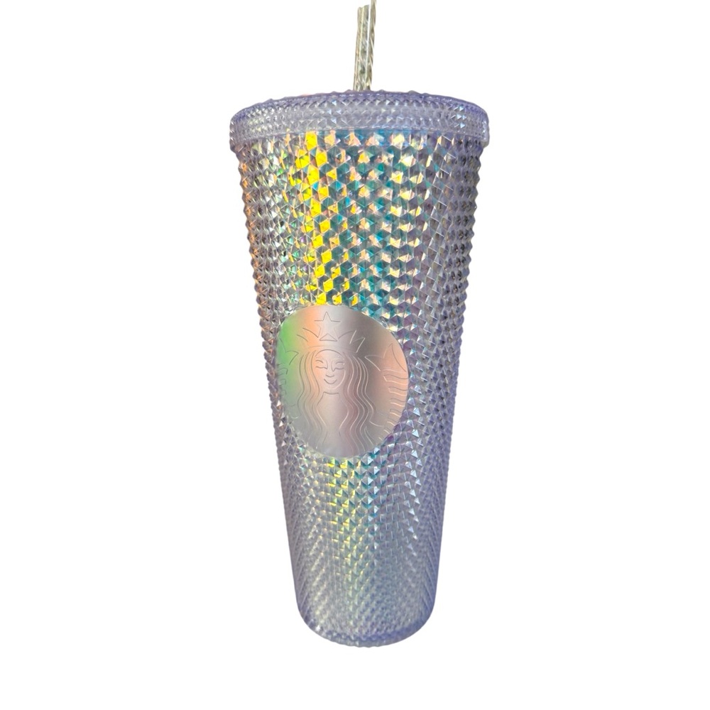 Starbucks Silver Party Cups with Textured Design